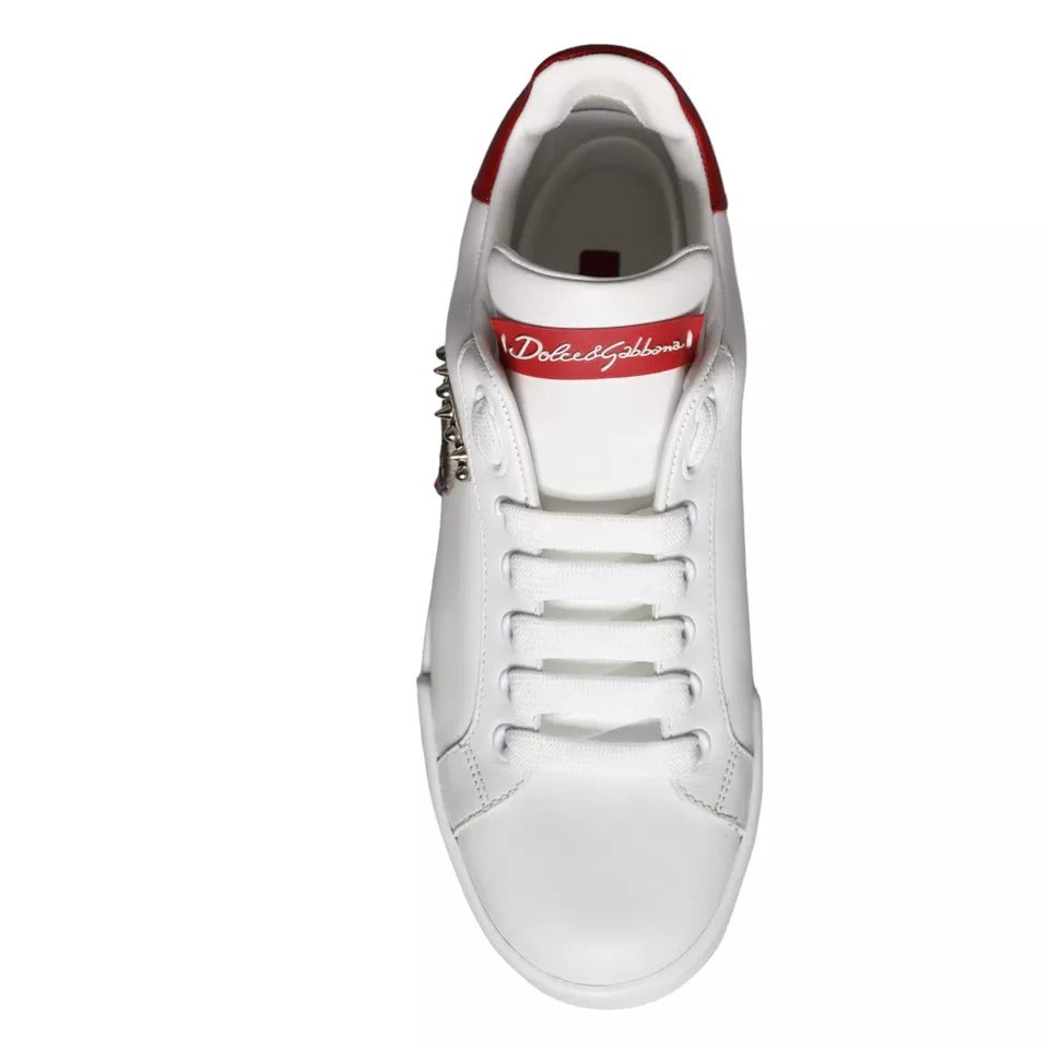Portofino Sneakers aus Kalbsnappaleder mit weißen Patches