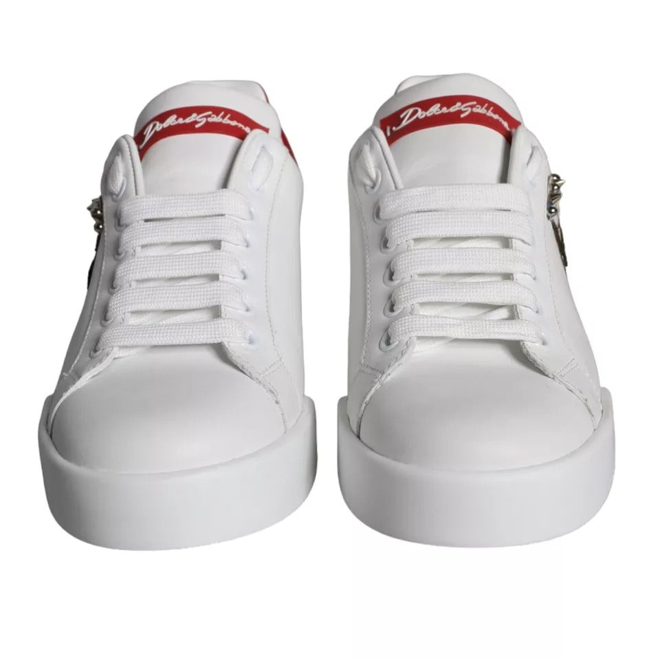 Portofino Sneakers aus Kalbsnappaleder mit weißen Patches