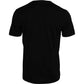 Schwarzes Herren-T-Shirt aus Baumwolle mit Rundhalsausschnitt und kurzen Ärmeln
