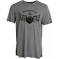 Graues T-Shirt aus Baumwolle mit Rundhalsausschnitt und grafischem Print