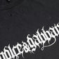 Schwarzes, grafisch bedrucktes Kurzarm-T-Shirt aus Baumwolle