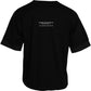 Schwarzes Herren-T-Shirt mit kurzen Ärmeln und Tasche aus Baumwolle