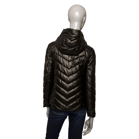 Black Polyester Women Jacket