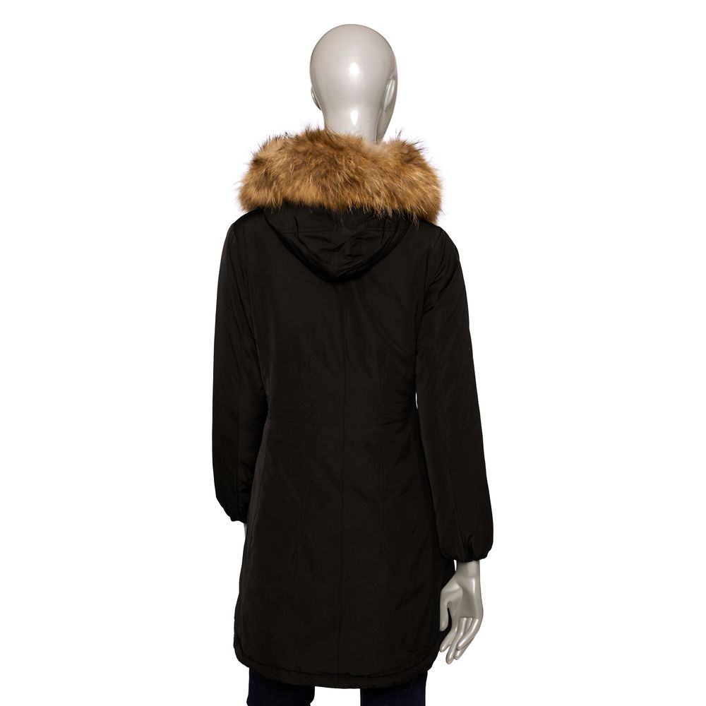 Schwarze Polyester Damenjacke