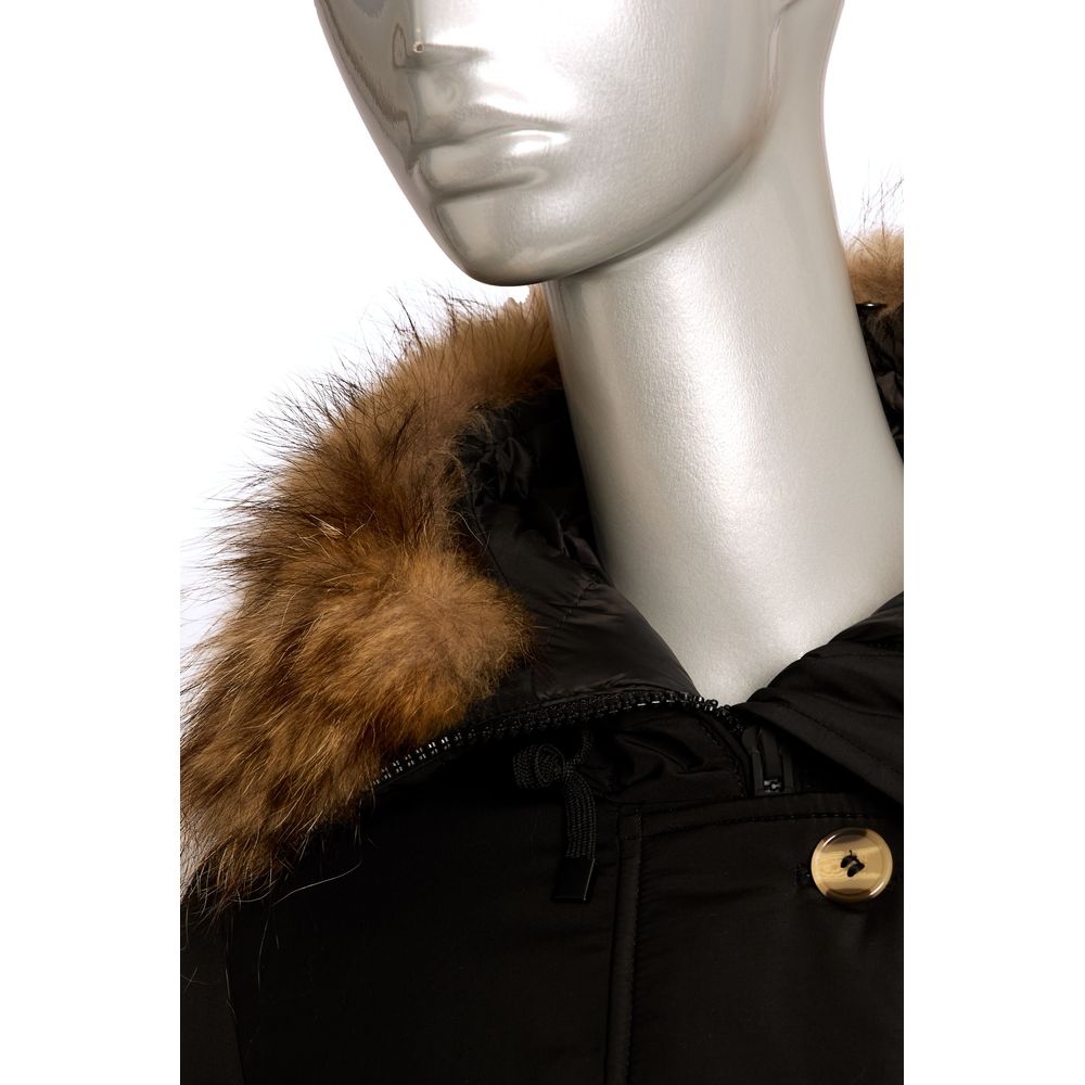 Schwarze Polyester Damenjacke