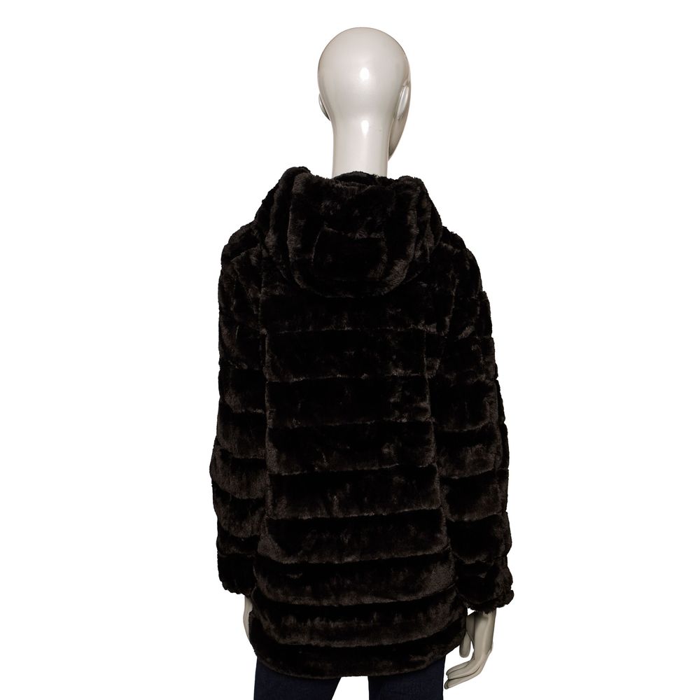 Schwarze Polyester Damenjacke