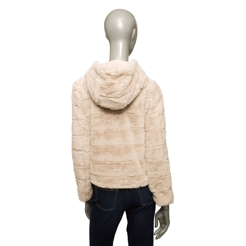 Beige Polyester Damenjacke