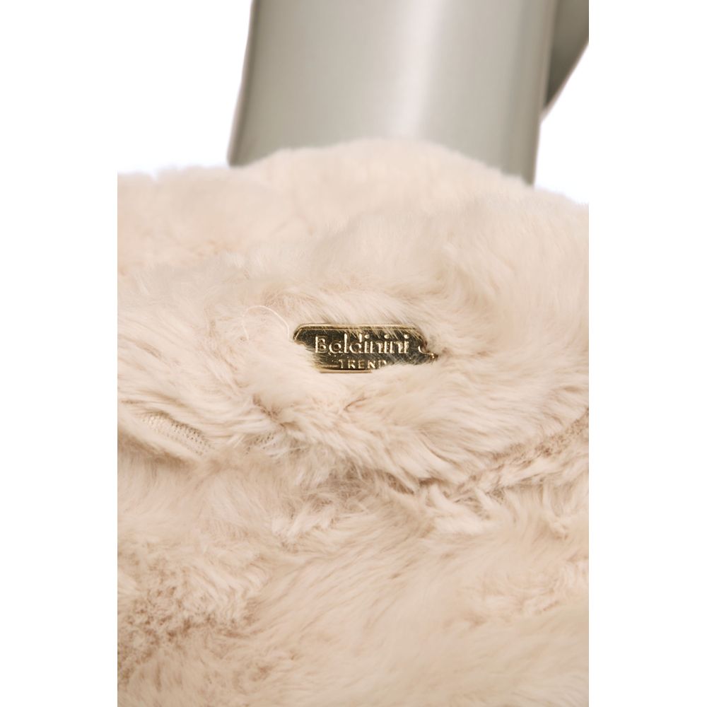 Beige Polyester Damenjacke