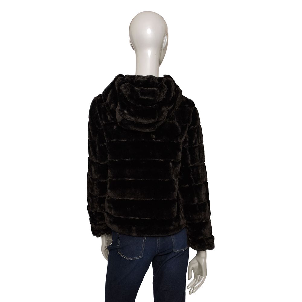 Schwarze Polyester Damenjacke
