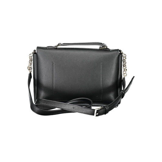 Schwarze Handtasche aus Polyethylen