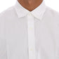 Elegant White Slim-Fit Cotton Shirt