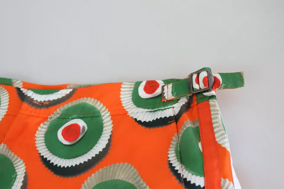 Orange Cupcake Beachwear Shorts Bademode