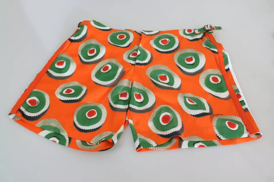 Orange Cupcake Beachwear Shorts Bademode