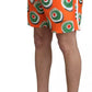 Orange Cupcake Beachwear Shorts Bademode