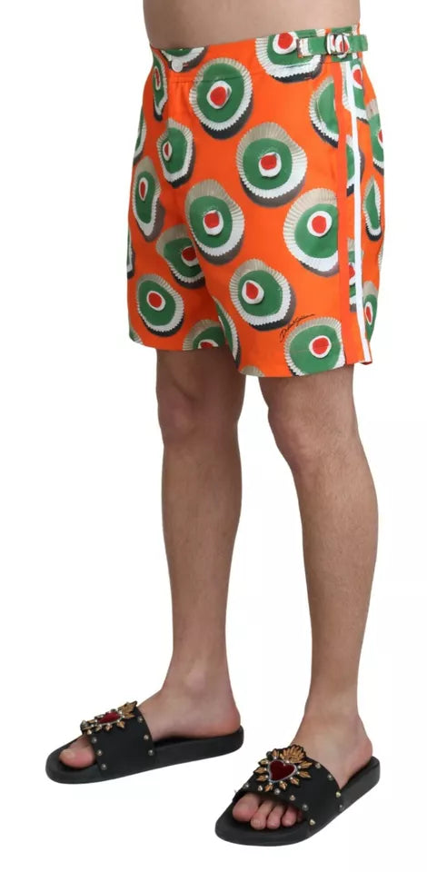 Orange Cupcake Beachwear Shorts Bademode