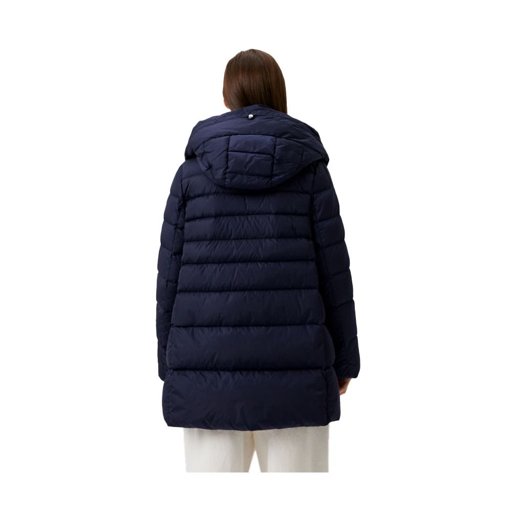 Blaue Nylon Damenjacke