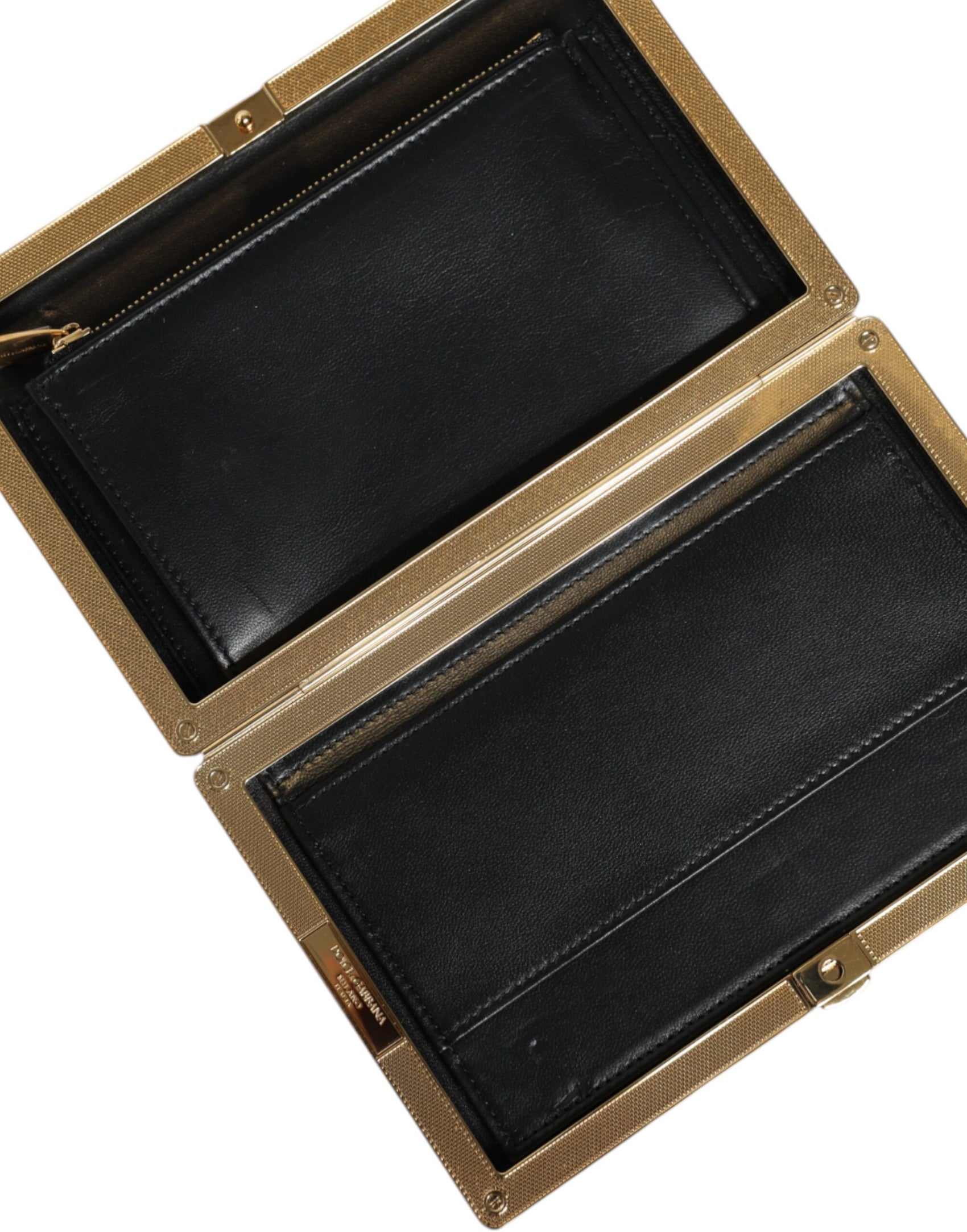 Mehrfarbige Clutch mit Blumenmuster und goldenem Rahmen, Abendtasche