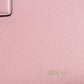 Pink Small Top Handle Grainy Calf Leather Crossbody Bag