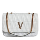 White Mini Nappa Leather Crossbody Shoulder Bag