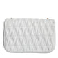 White Mini Nappa Leather Crossbody Shoulder Bag