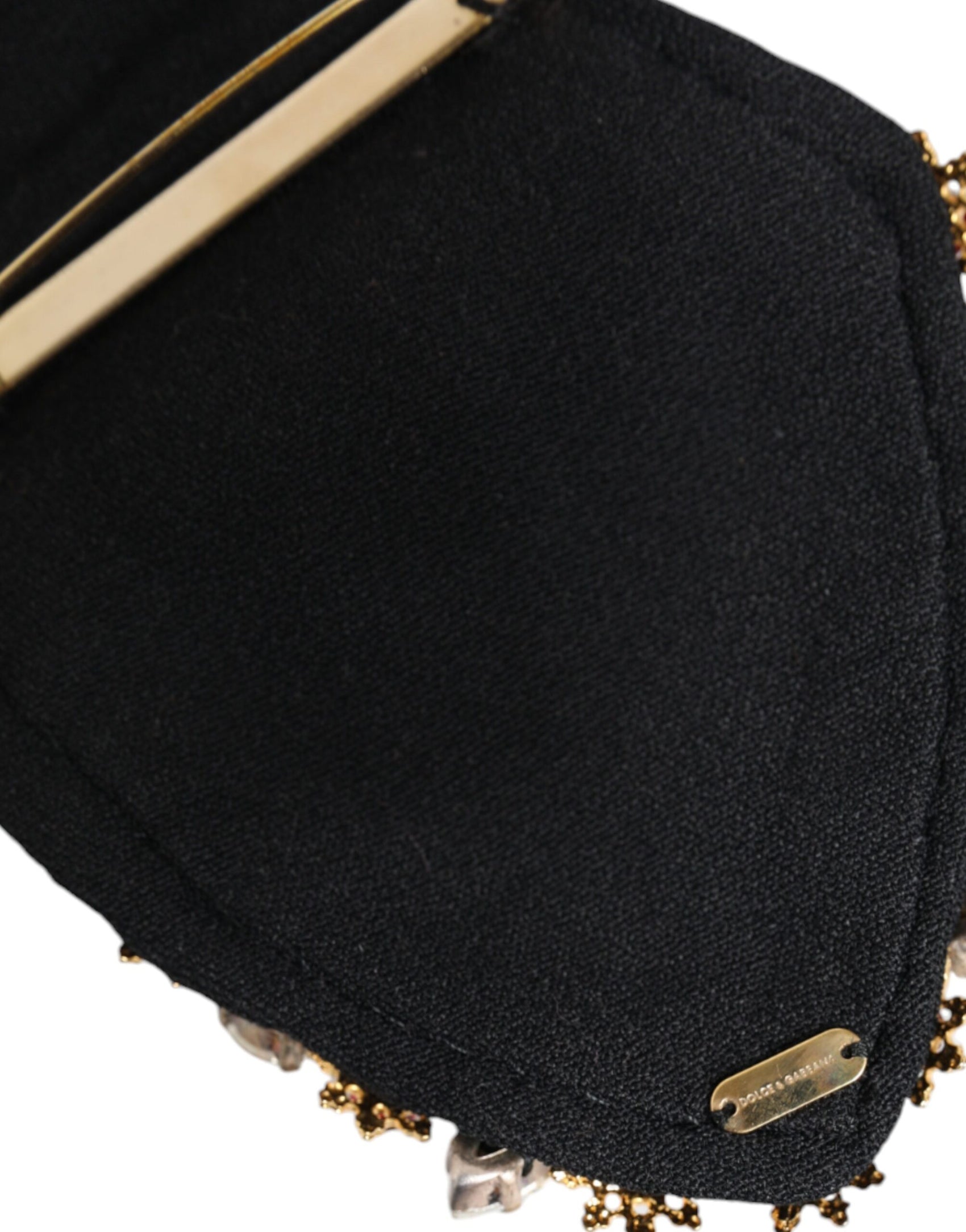 Spilla in ottone color oro con cristalli a forma di cuore sacro