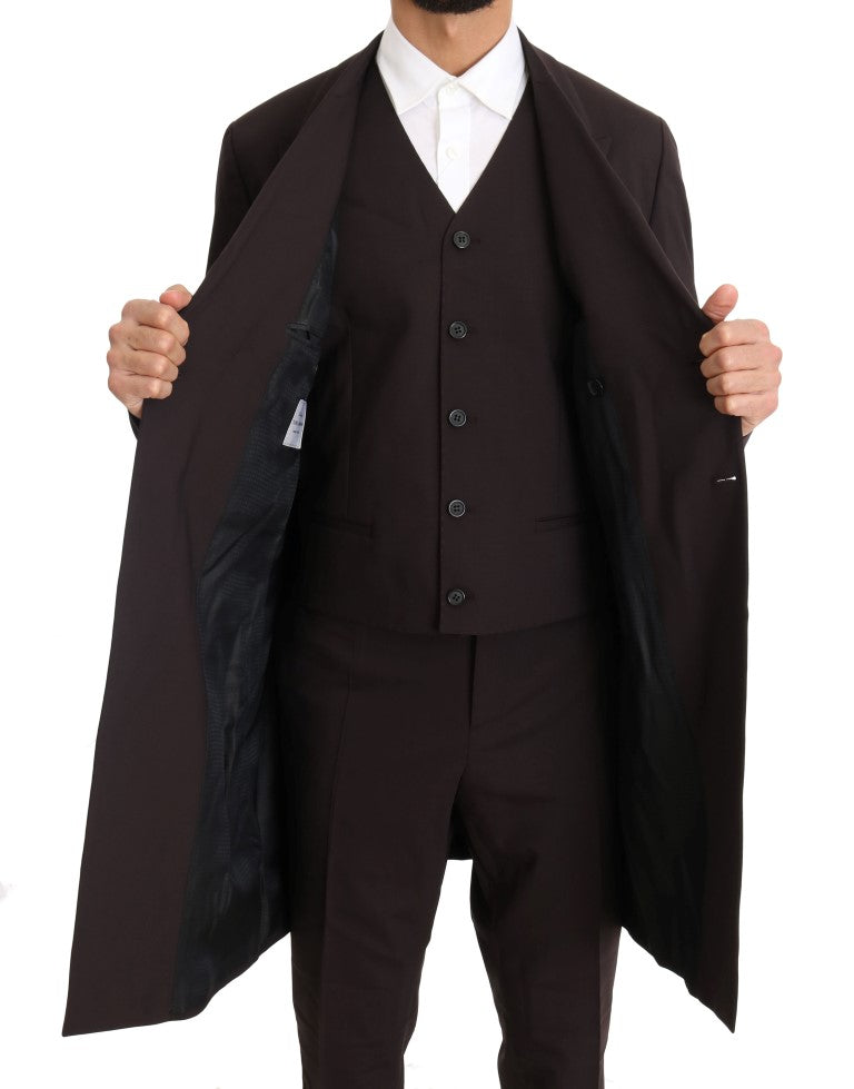 Elegante abito doppiopetto bordeaux