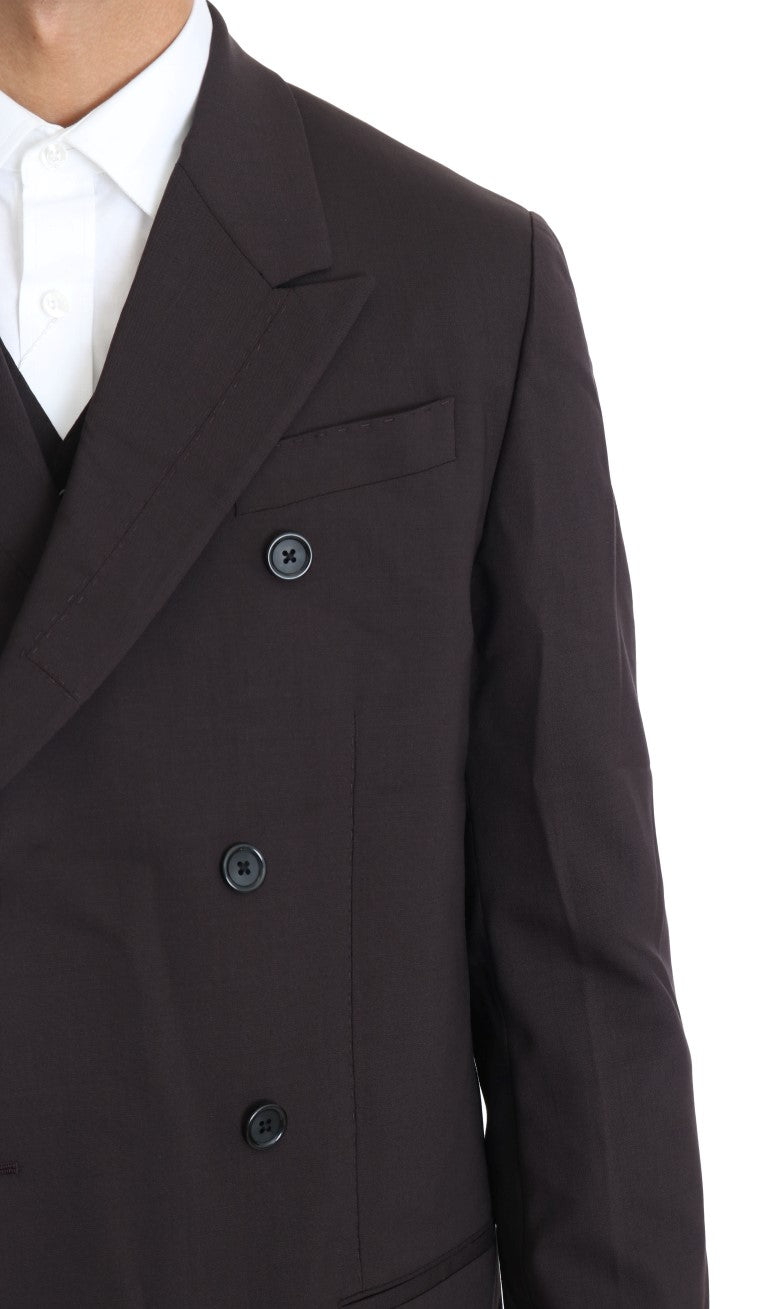 Elegante abito doppiopetto bordeaux