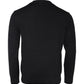 Black Medusa Embroidery Crew Neck Pullover Sweater