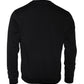 Black Medusa Fleece Cotton Crew Neck Sweatshirt Sweater