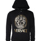 Black Medusa Print Cotton HoodiePullover Sweatshirt Sweater