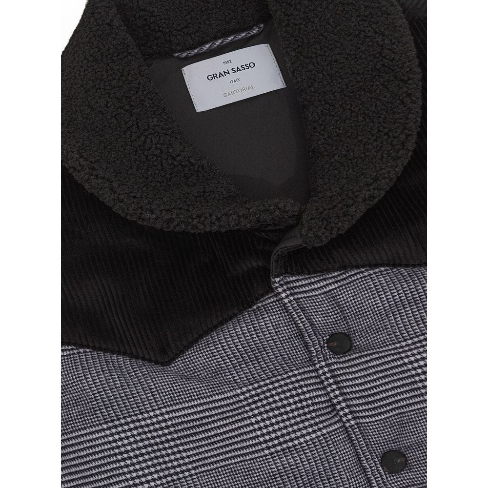 Graue Baumwolljacke