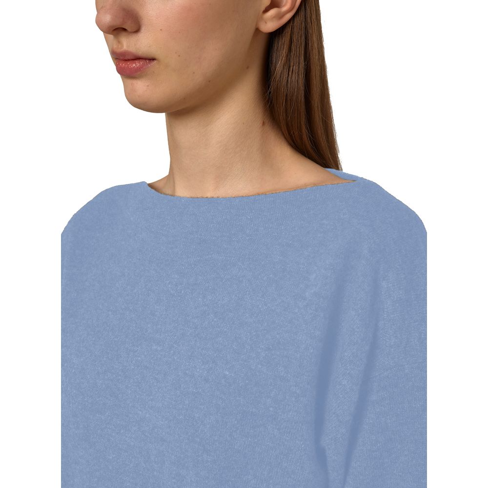 Hellblauer Kaschmirpullover