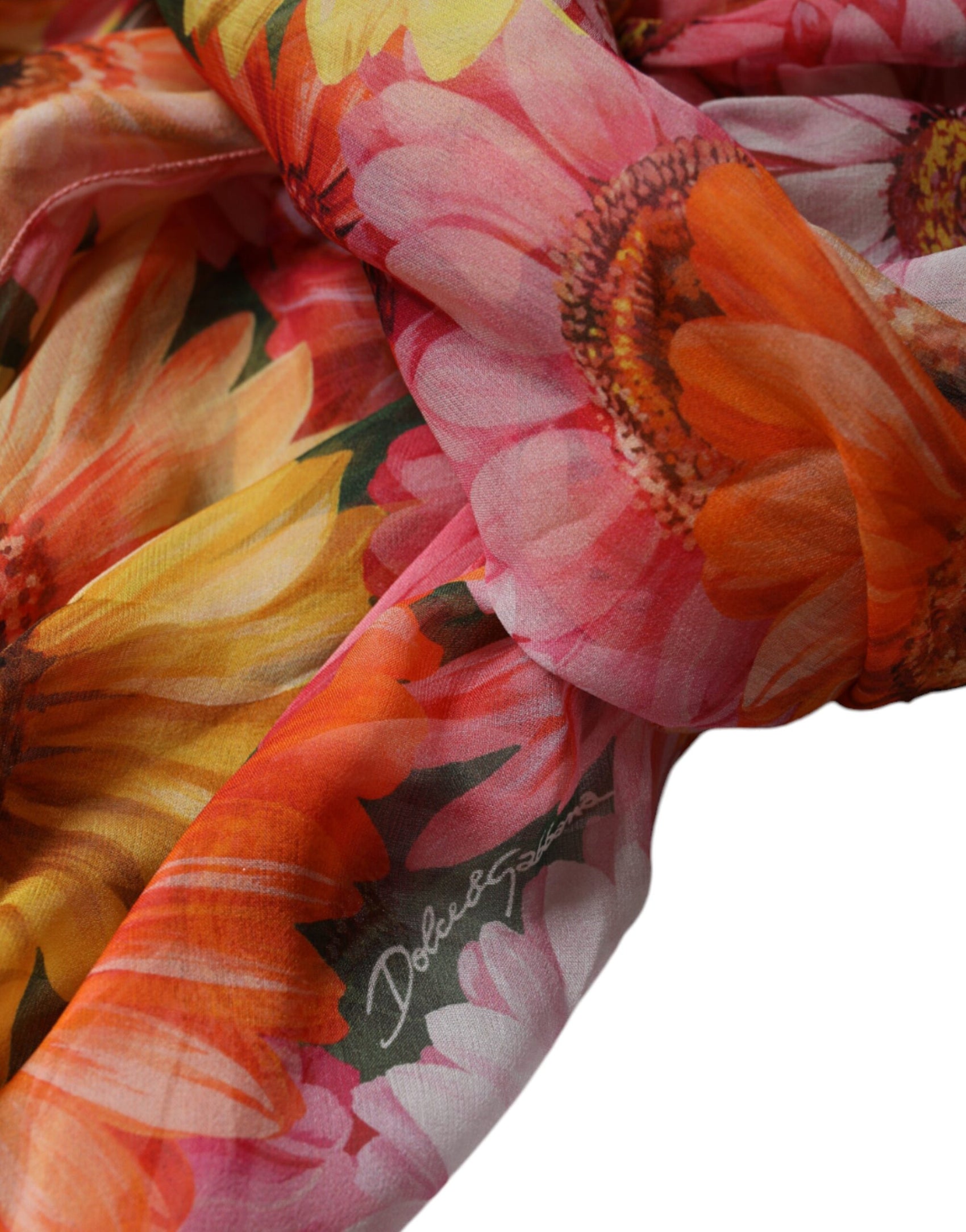 Abito midi senza maniche con scollo a V e motivo floreale multicolore