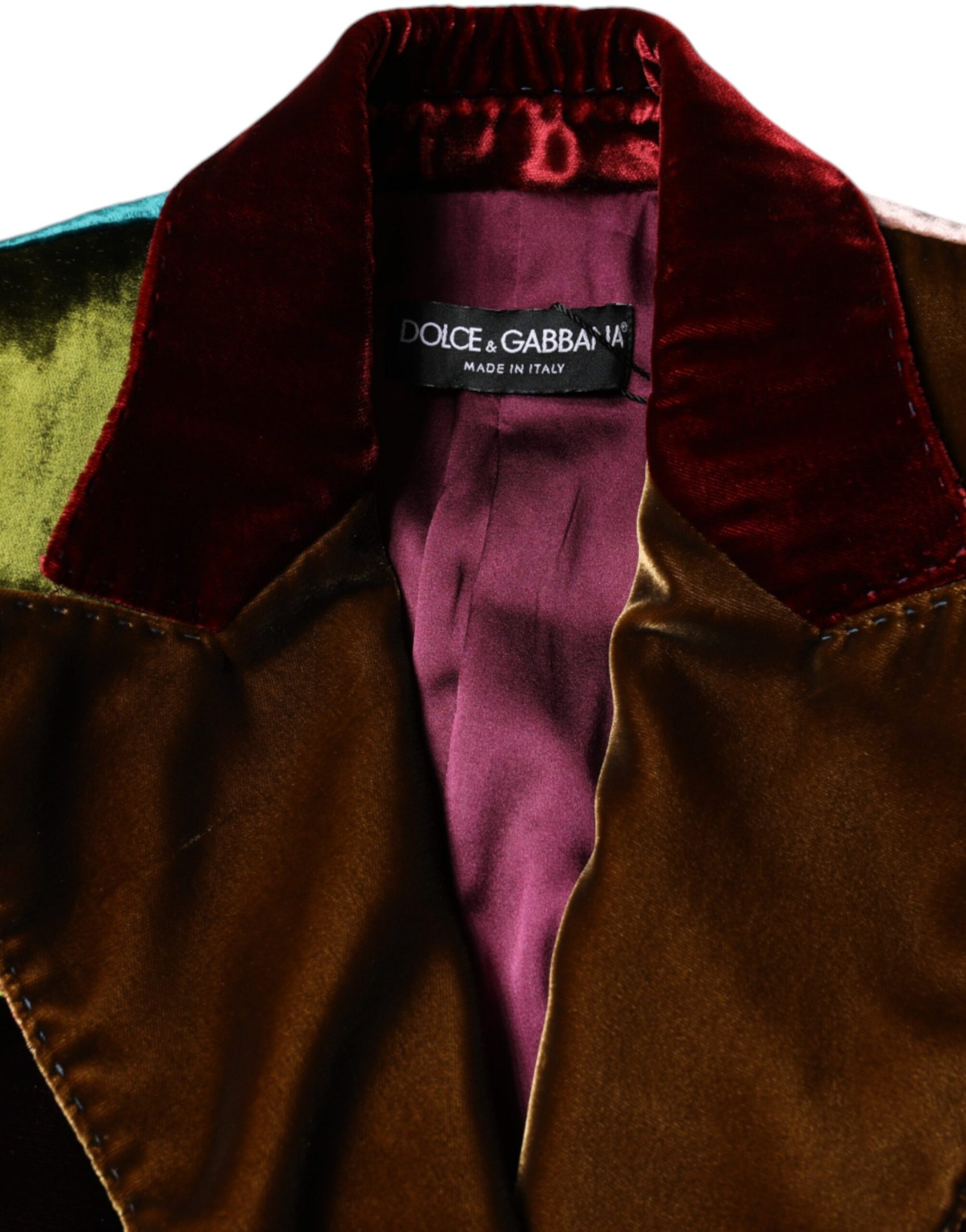 Giacca blazer patchwork doppiopetto multicolore