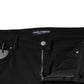 Schwarze Skinny-Jeans aus Baumwollstretch