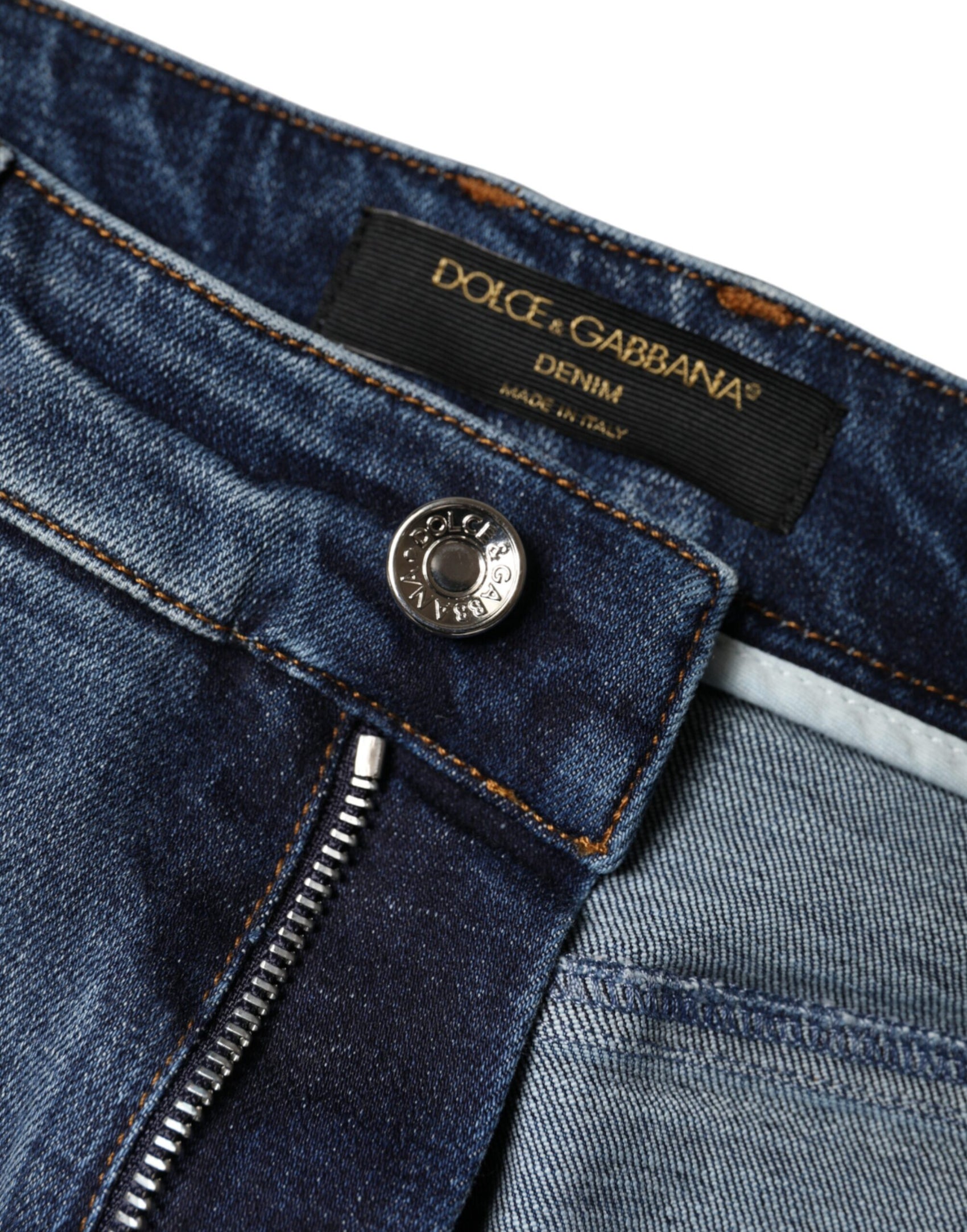 Dunkelblaue Skinny-Jeans aus zerfetzter Baumwolle