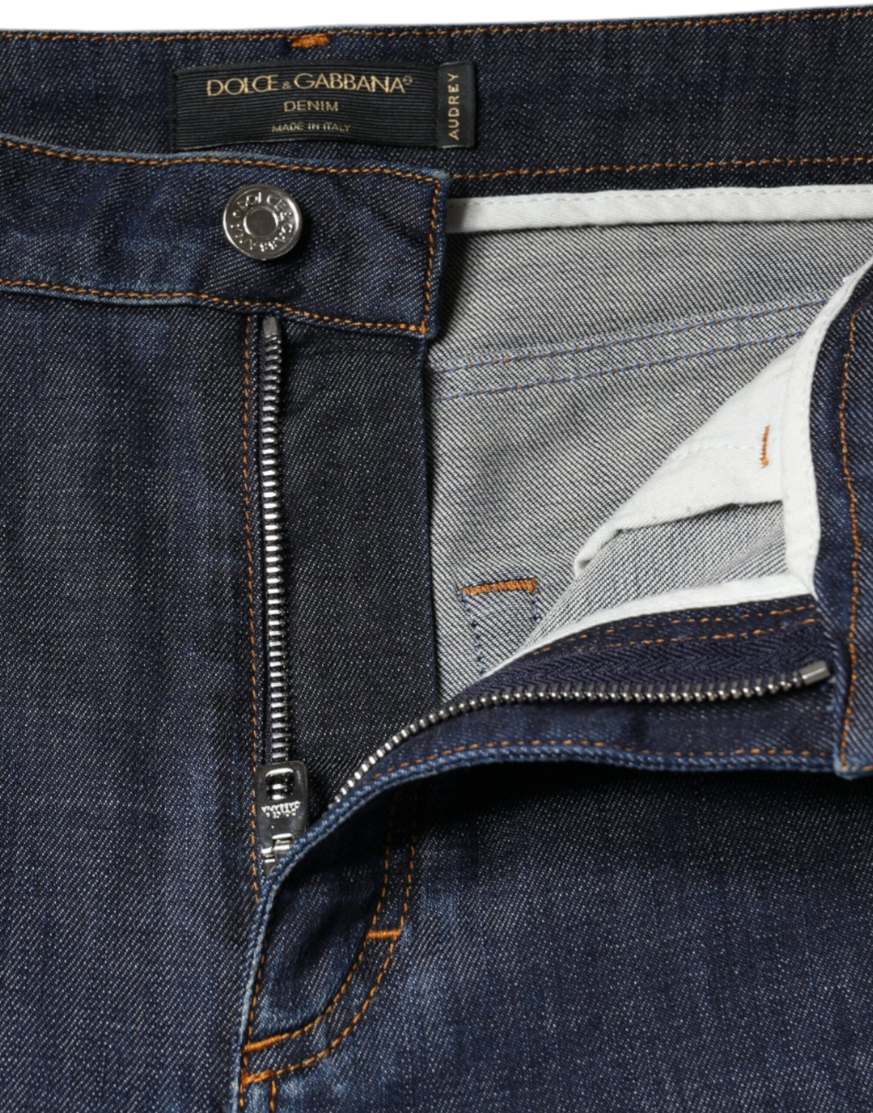 Dunkelblaue Skinny-Jeans aus Baumwolle von QUEEN