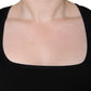 Blusa nera a maniche lunghe con scollo quadrato