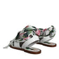 Multicolor Floral Print Ankle Wrap Sandals Shoes