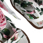 Multicolor Floral Print Ankle Wrap Sandals Shoes