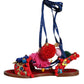 Multicolor Pom Pom Fur Wrap Sandals Shoes