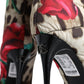 Multicolor Leopard Rose Mid Calf Boots Shoes