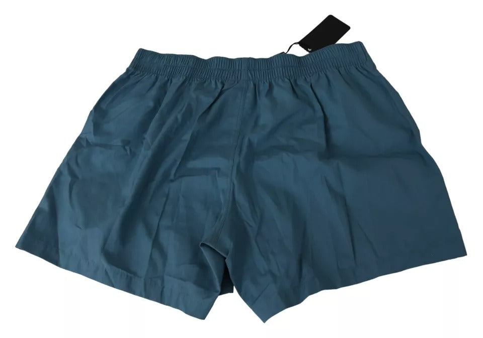 Boxer Shorts Intimo Regular in Cotone Blu