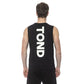 Black Cotton Men's Tank Top