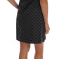 Elegantes Kleid aus Wollmischung mit Punkten