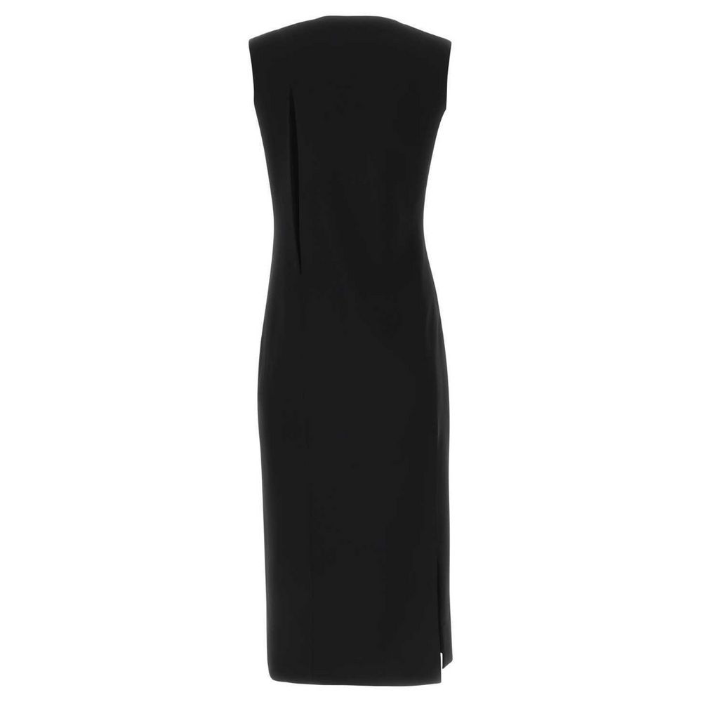 Schwarzes Acetatkleid