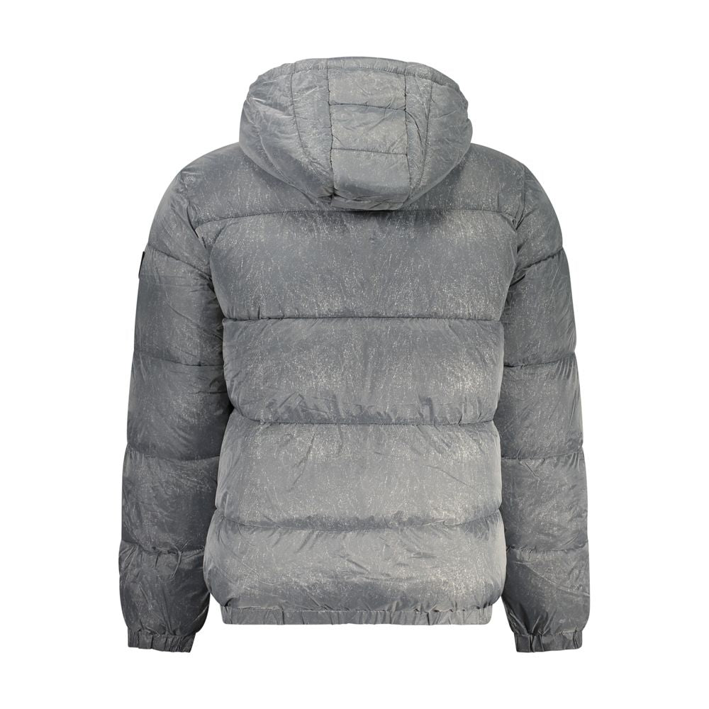 Graue Polyamidjacke