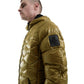 Yellow Nylon Men's Down Jacket