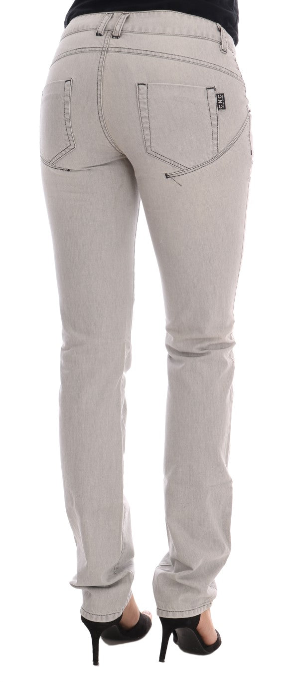 Anspruchsvolle graue Super Slim Jeans