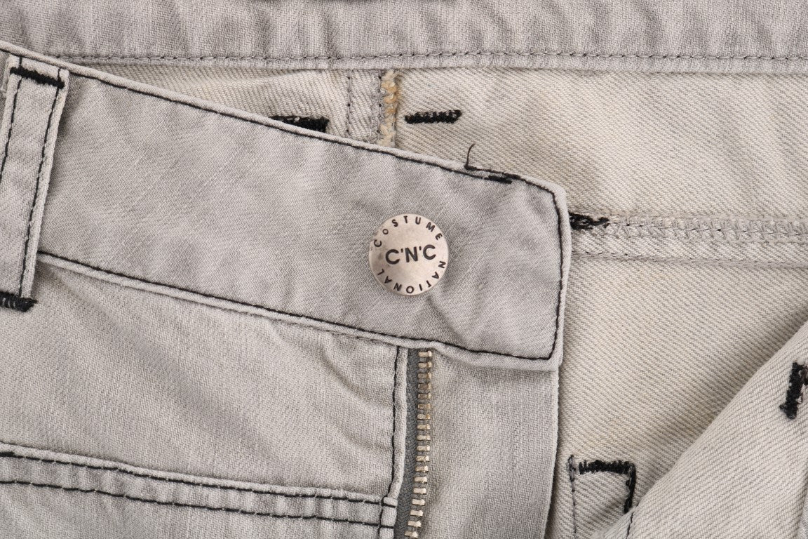 Anspruchsvolle graue Super Slim Jeans